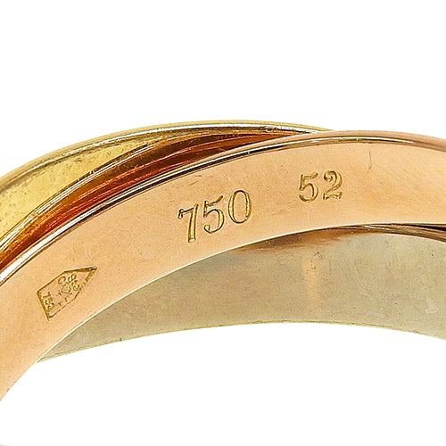les must de Cartier トリニティ リング イエローゴールド K18YG ホワイトゴールド K18WG K18 ピンクゴールド PG アクセサリー ジュエリー 3連 三連
