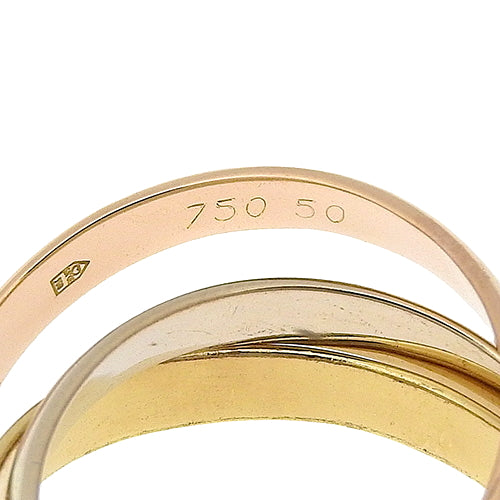 must de Cartier トリニティ リング イエローゴールド K18YG ピンクゴールド K18PG K18 ホワイトゴールド WG アクセサリー ジュエリー 3連 三連