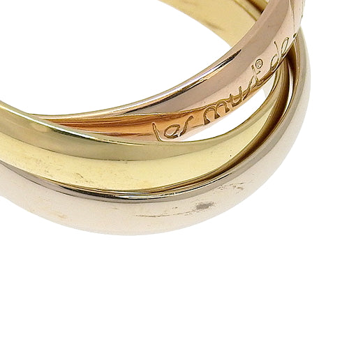 must de Cartier トリニティ リング イエローゴールド K18YG ピンクゴールド K18PG K18 ホワイトゴールド WG アクセサリー ジュエリー 3連 三連