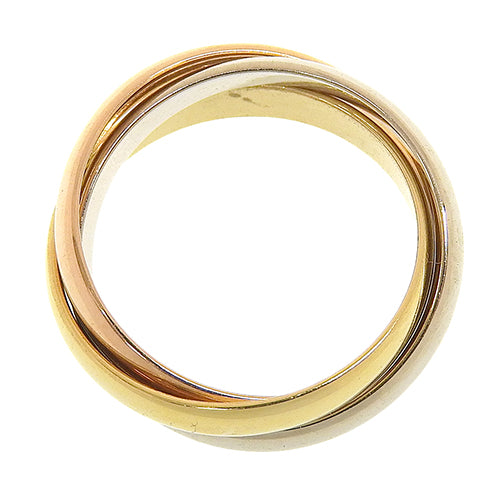 les must de Cartier トリニティ リング イエローゴールド K18YG ホワイトゴールド K18WG K18 ピンクゴールド PG アクセサリー ジュエリー 3連 三連