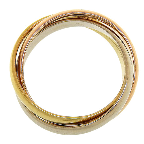 les must de Cartier トリニティ リング イエローゴールド K18YG ホワイトゴールド K18WG K18 ピンクゴールド PG アクセサリー ジュエリー 3連 三連