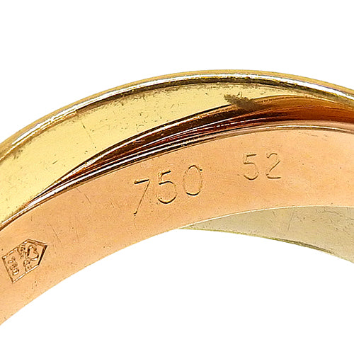 les must de Cartier トリニティ リング イエローゴールド K18YG ホワイトゴールド K18WG K18 ピンクゴールド PG アクセサリー ジュエリー 3連 三連