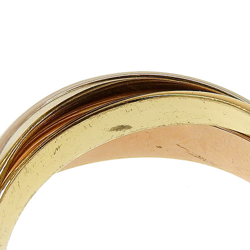 les must de Cartier トリニティ リング イエローゴールド K18YG ホワイトゴールド K18WG K18 ピンクゴールド PG アクセサリー ジュエリー 3連 三連