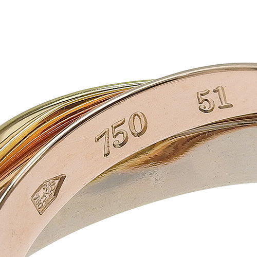 les must de Cartier トリニティ リング イエローゴールド K18YG ピンクゴールド K18PG K18 ホワイトゴールド WG アクセサリー ジュエリー 3連 三連