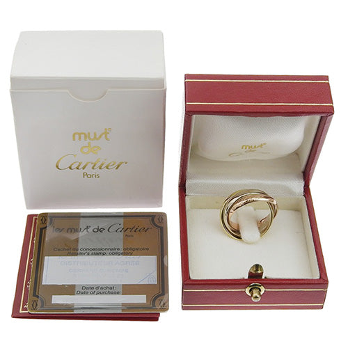 les must de Cartier トリニティ リング イエローゴールド K18YG ピンクゴールド K18PG K18 ホワイトゴールド WG アクセサリー ジュエリー 3連 三連