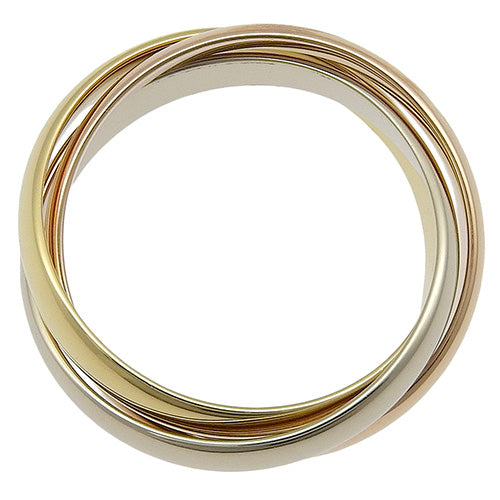 les must de Cartier トリニティ リング イエローゴールド K18YG ピンクゴールド K18PG K18 ホワイトゴールド WG アクセサリー ジュエリー 3連 三連