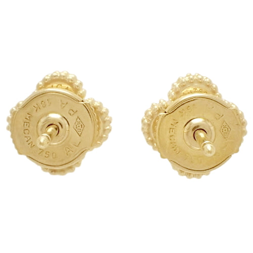 Sweet Alhambra Earrings, Mother-of-Pearl, Yellow Gold (K18YG), Accessory, Jewelry, Four-Leaf Clover