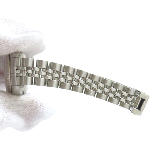 【保証書付】79174 デイトジャスト WG/SS ステンレス F番(2003~2004年) 自動巻き 2005年1月購入 ホワイト シルバー