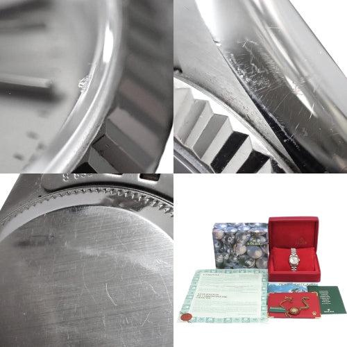 【保証書付】69174 デイトジャスト WG/SS T番(1996年) 自動巻き シルバー シルバー