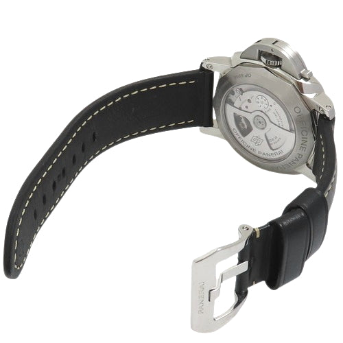【保証書付】ルミノール 1950 3デイズ GMT オートマティック PAM00531 SS ステンレススチール/革 自動巻き 2015年4月購入 ブラック ブラック