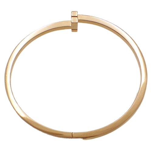 T ワン ナロー ダイヤモンド ヒンジ バングル ダイヤモンド 0.92 ピンクゴールド K18PG アクセサリー ジュエリー ブレスレット