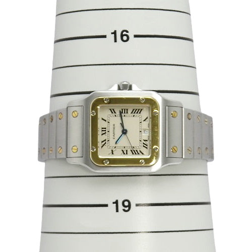 Santos Galbe LM W20011C4 SS/YG Quartz (Warranty Included) Purchased November 2000, White/Silver