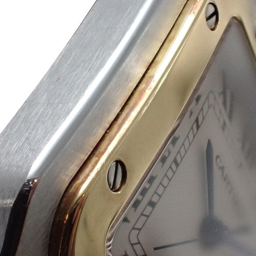 Santos Galbe LM W20011C4 SS/YG Quartz (Warranty Included) Purchased November 2000, White/Silver