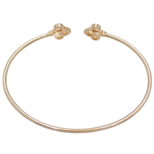 Fleur de Lis Diamond Bangle, Diamond, Pink Gold (K18PG), Bracelet, Accessory, Jewelry