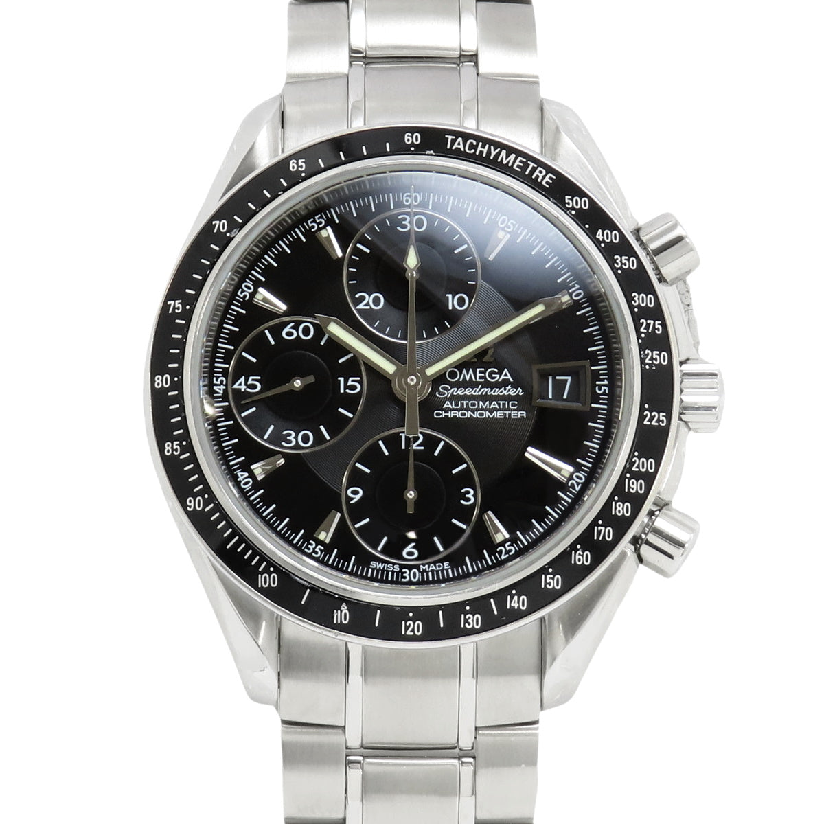 3210.50 Speedmaster Stainless Steel SS Automatic Black