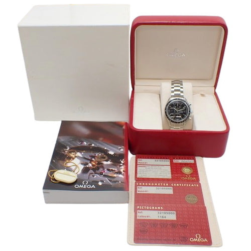 3210.50 Speedmaster Stainless Steel SS Automatic Black