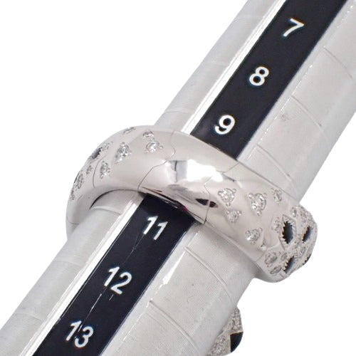 パンテール ドゥ カルティエ リング ダイヤモンド/オニキス/エメラルド ホワイトゴールド K18WG オニキス エメラルド パヴェ ジュエリー 豹 ヒョウ
