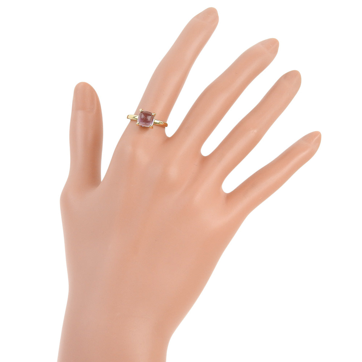 Sugar Stack Ring, Amethyst, K18 Yellow Gold (YG)