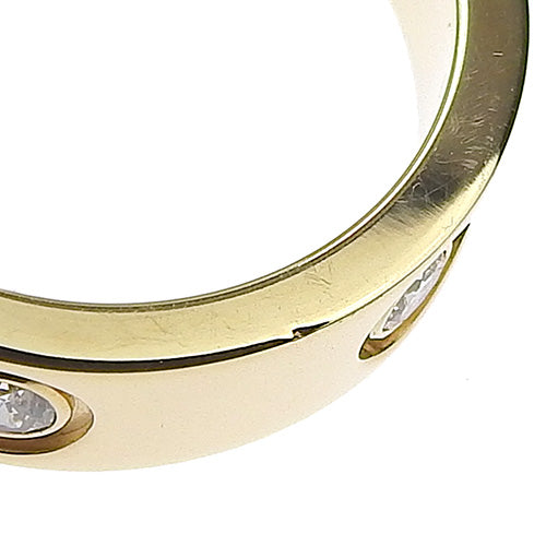 LOVE ウェディング リング ダイヤモンド イエローゴールド K18YG アクセサリー ジュエリー 6PD フルダイヤモンド