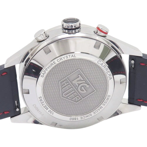 Carrera Caliber 16 CV2A11-1 SS/Rubber Stainless Steel Automatic White Black