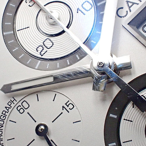 Carrera Caliber 16 CV2A11-1 SS/Rubber Stainless Steel Automatic White Black