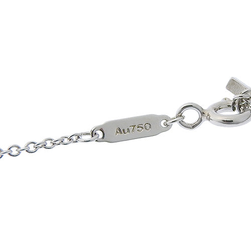 スマイル ペンダント ミニ ダイヤモンド ホワイトゴールド K18WG アクセサリー ジュエリー