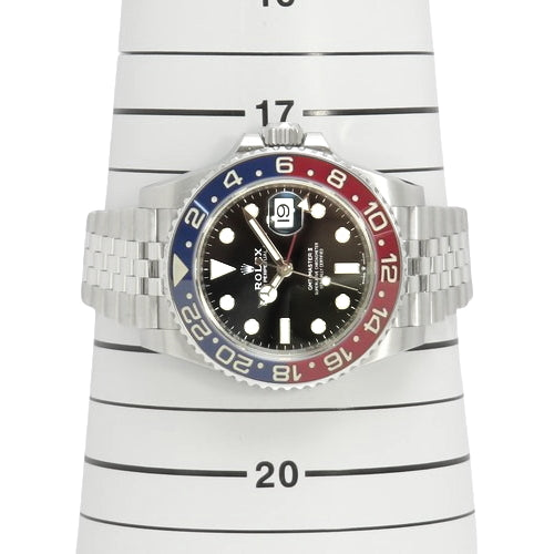 【2021年保証書付】126710BLRO GMTマスター2 ステンレススチール SS ランダム番 自動巻き ジュビリー ブレスレット 2021年1月購入 ブラック シルバー