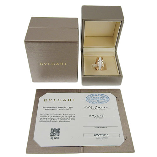 B-zero1 Ring 347021, 18K Pink Gold with PG and White Ceramic, Size 11.5 (51.5), with 2023 Warranty.