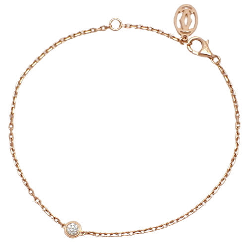 D'Amour Bracelet, Small Model, Diamond, Pink Gold (K18PG), Accessory, Jewelry