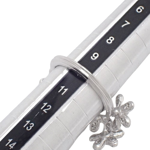 Socrates Entree Les Doors Ring with Diamonds in 18K White Gold and White Gold
