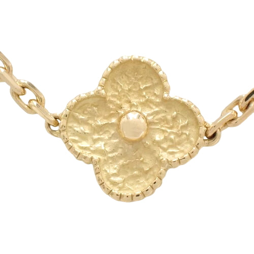 Vintage Alhambra Necklace, 5-motif, Yellow Gold (K18YG), Accessory, Jewelry, Flower, Clover
