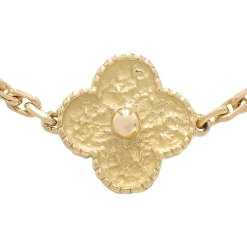 Vintage Alhambra Necklace, 5-motif, Yellow Gold (K18YG), Accessory, Jewelry, Flower, Clover