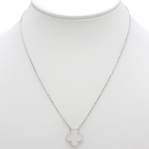 Vintage Alhambra Pendant, Mother of Pearl, White Gold (K18WG), Accessory, Jewelry, Mother of Pearl