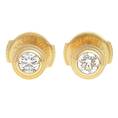 D'Amour Earrings, Diamond, Yellow Gold (K18YG), Accessory, Jewelry