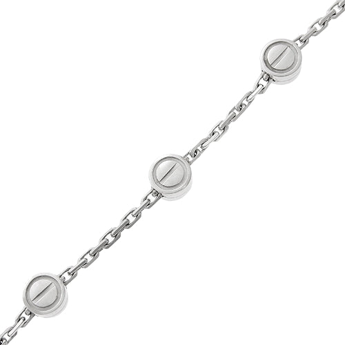 LOVE Bastille Bracelet, White Gold (K18WG), Accessory, Jewelry
