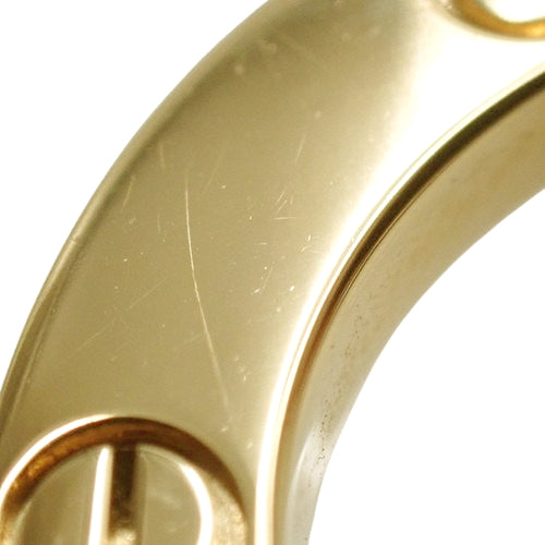 LOVE サークル ネックレス イエローゴールド K18YG アクセサリー ジュエリー