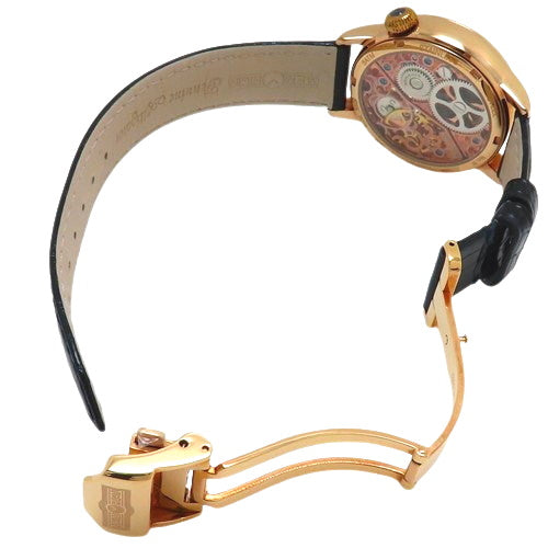 4.89E+12 Hello Kitty Cosmo Tourbillon Stainless Steel SS/GP Hand-wound Blue