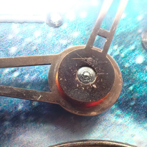 4.89E+12 Hello Kitty Cosmo Tourbillon Stainless Steel SS/GP Hand-wound Blue