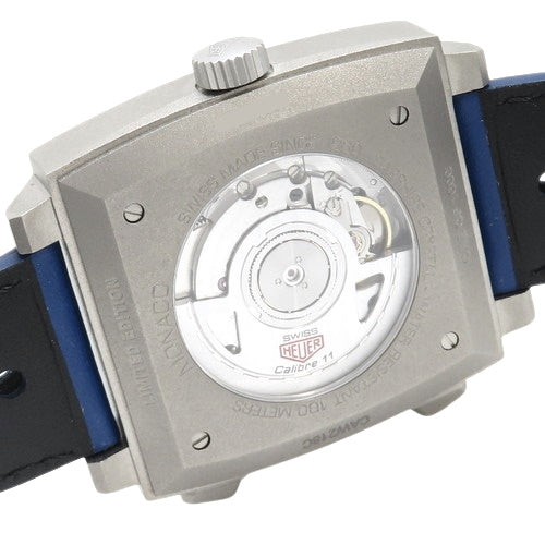 Monaco Chronograph Racing Blue CAW218C.FC6548 Titanium Automatic Watch, Silver/Blue, Purchased October 2023, with 2023 Warranty