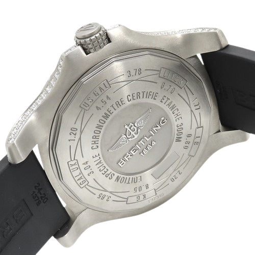E1731063/BD12 Avenger Blackbird Ti/Rubber Automatic Black Limited Edition of 100 Worldwide Diamond Bezel