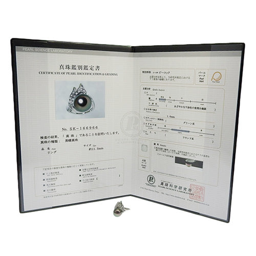 黑蝴蝶钻石戒指 D0.19 Pt900铂金
