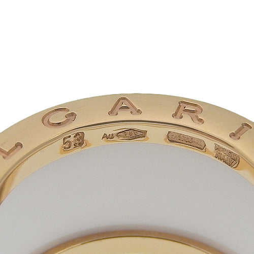 B-zero1 B-zero1 Ring 346518 K18 Pink Gold PG White Ceramic B-zero1 Size 12 (52)