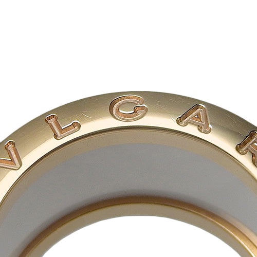 B-zero1 B-zero1 Ring 346518 K18 Pink Gold PG White Ceramic B-zero1 Size 12 (52)