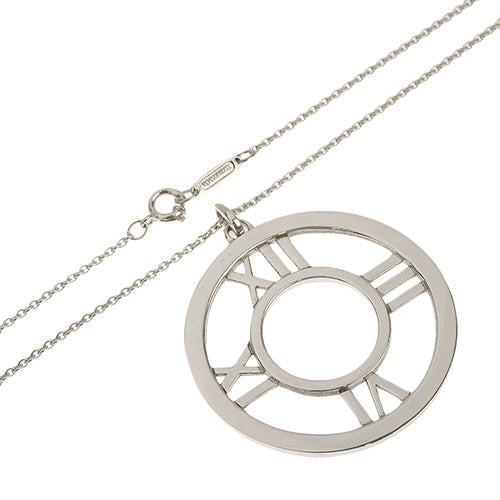 Atlas Circle Necklace, White Gold (K18WG), Accessory, Jewelry, Pendant
