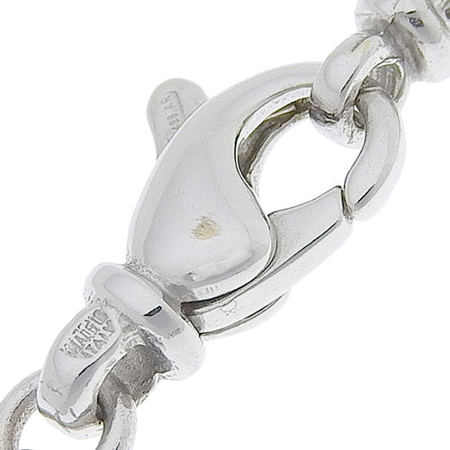 Latin Cross Diamond Necklace in 18K White Gold and WG.
