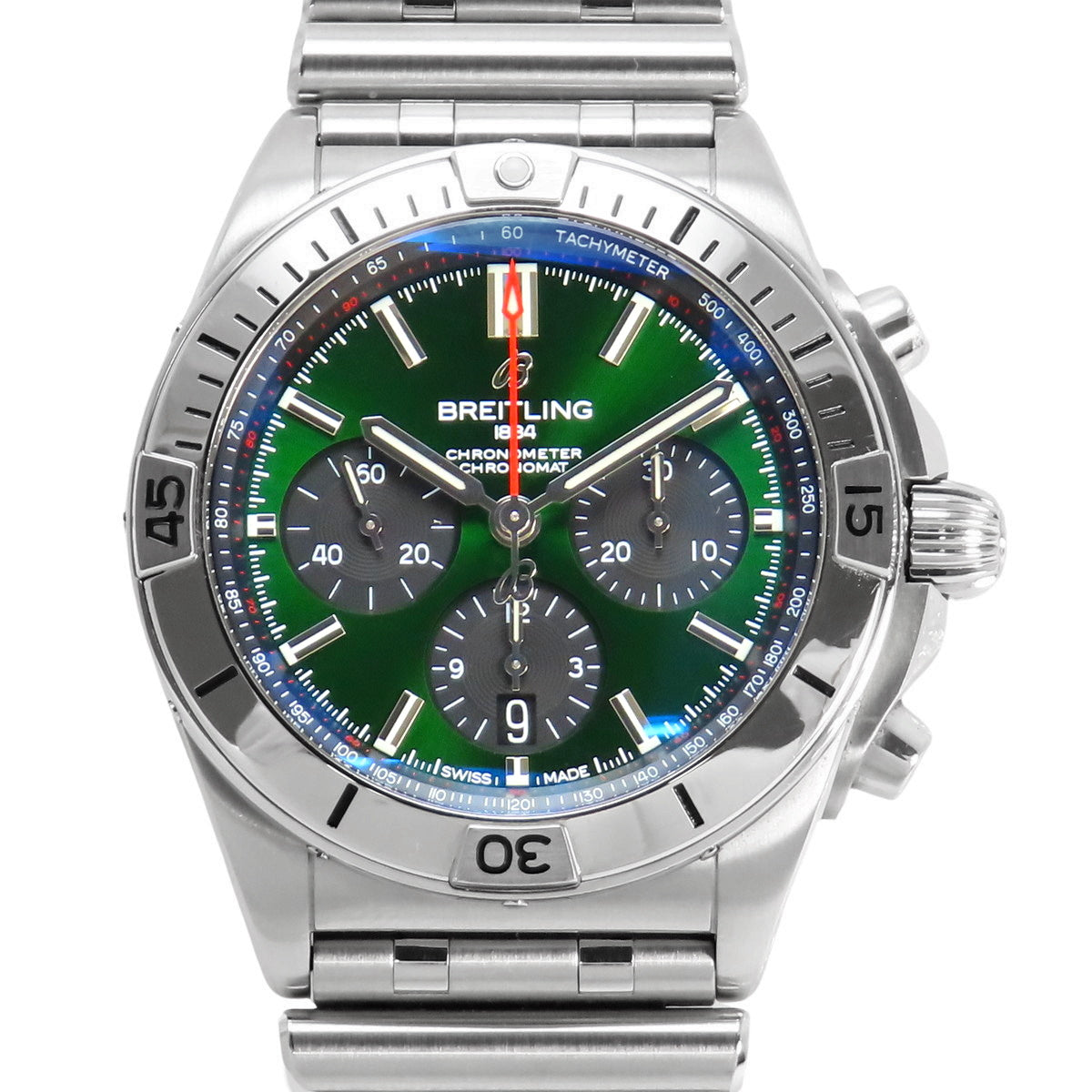 AB0134 Chronomat B01 42 SS Automatic Green