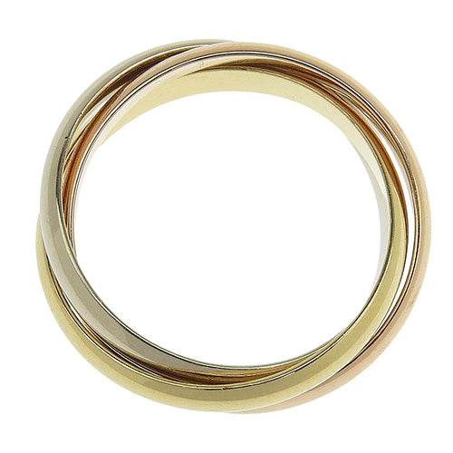 les must de Cartier トリニティ リング イエローゴールド K18YG ピンクゴールド K18PG K18 ホワイトゴールド WG アクセサリー ジュエリー 3連 三連