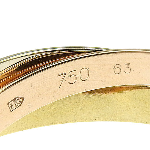 les must de Cartier トリニティ リング イエローゴールド K18YG ピンクゴールド K18PG K18 ホワイトゴールド WG アクセサリー ジュエリー 3連 三連