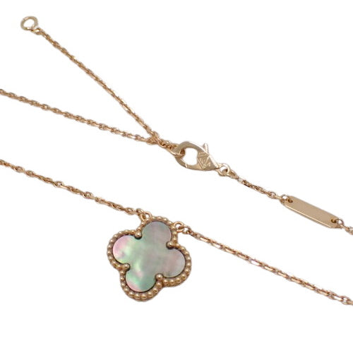 Vintage Alhambra Pendant, Grey Mother-of-Pearl, Pink Gold (K18PG), Jewelry, Grey Mother-of-Pearl