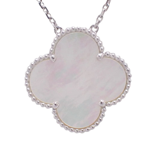 Magic Alhambra Pendant, Mother-of-Pearl, White Gold (K18WG), Accessory, Jewelry, Mother-of-Pearl